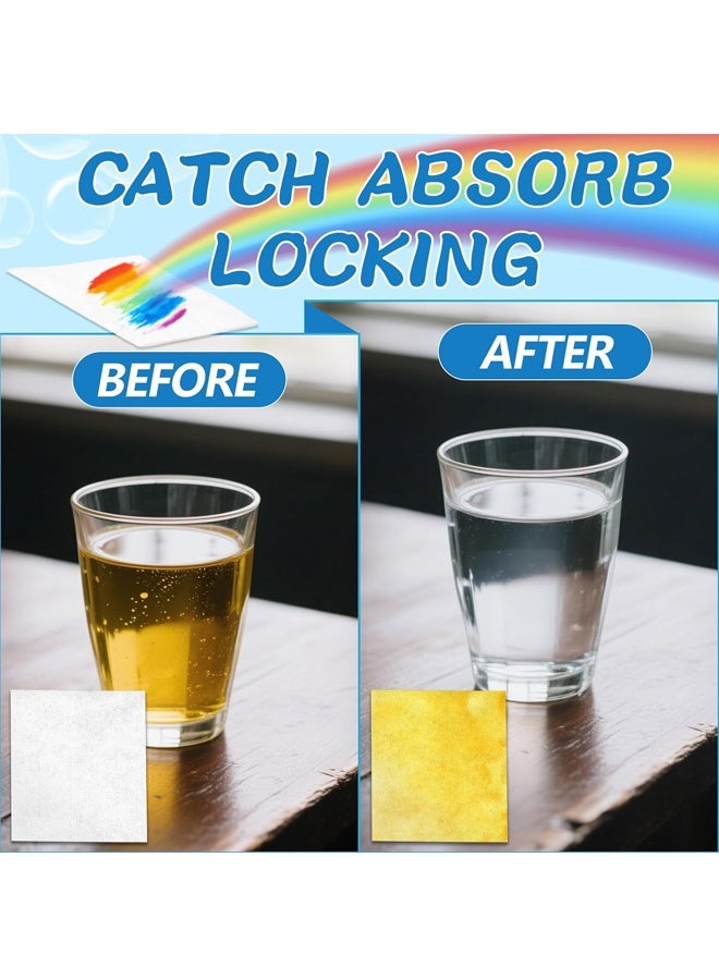 200 قطعة من مناديل امتصاص الألوان، مانعة لتسرب الصبغة، مناسبة لغسيل الملابس، تمنع بهتان الألوان، تسمح بغسل الملابس البيضاء والملونة معاً، خالية من العطور والمبيضات. - Image 4